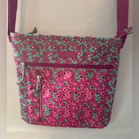 Vera Bradley Floral Pink Crossbody Bag - Picture 2 of 4